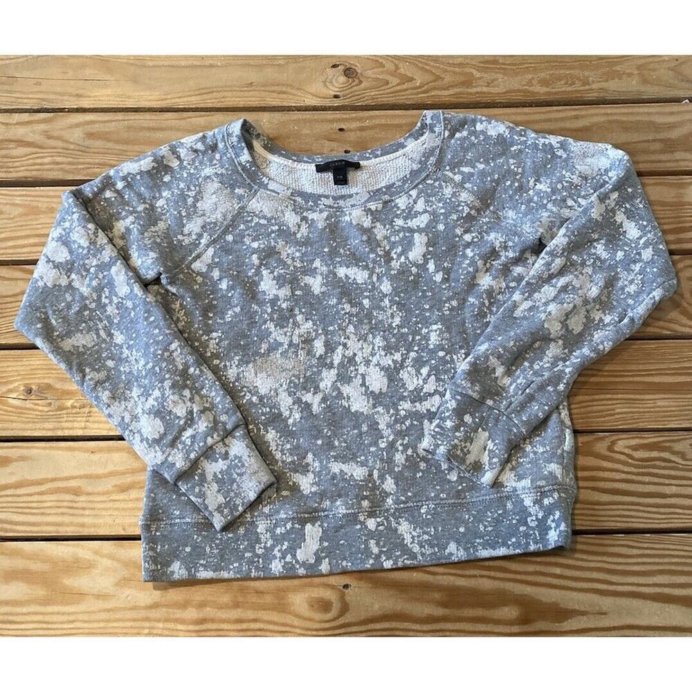 J Crew Splatter Print Sweatshirt Size 2xs Women’s Grey